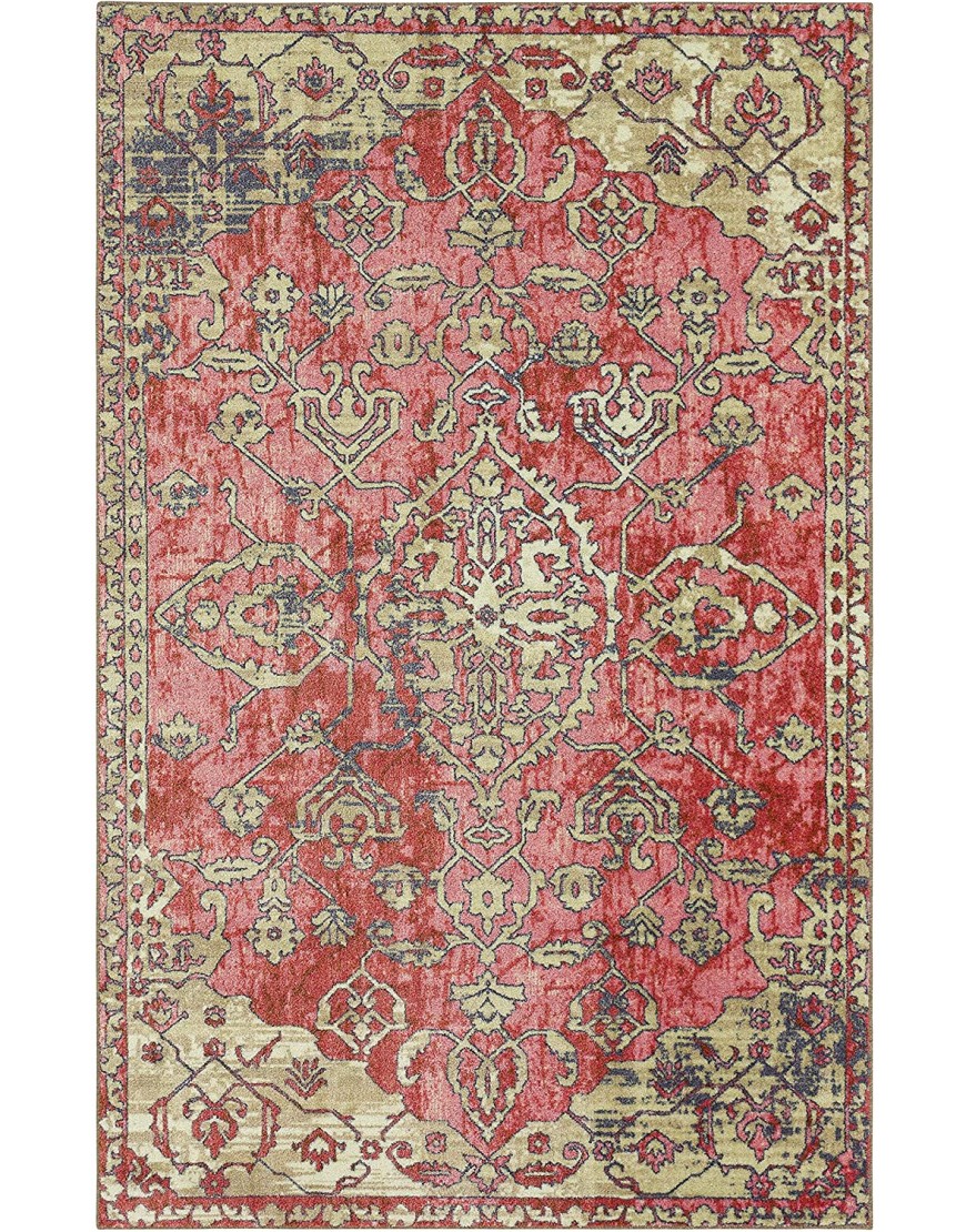 Mohawk Home Siena Floral Ornamental Pink 2' X 3' Accent Rug