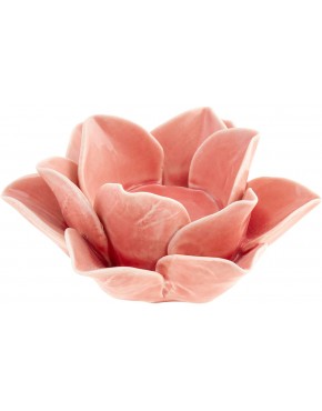 Karma Gifts Ceramic Lotus Tea Light Holder Home-Decor-Accents 1 EA Blush