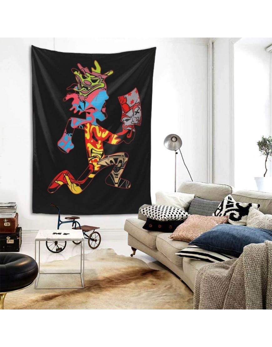 MORGAN MYERS Ins-ane Clo-wn Pos-se Tapestry Wall Hanging Bedding Tapestry 3D Printed Art Tapestry Home Decor Size: 80X60