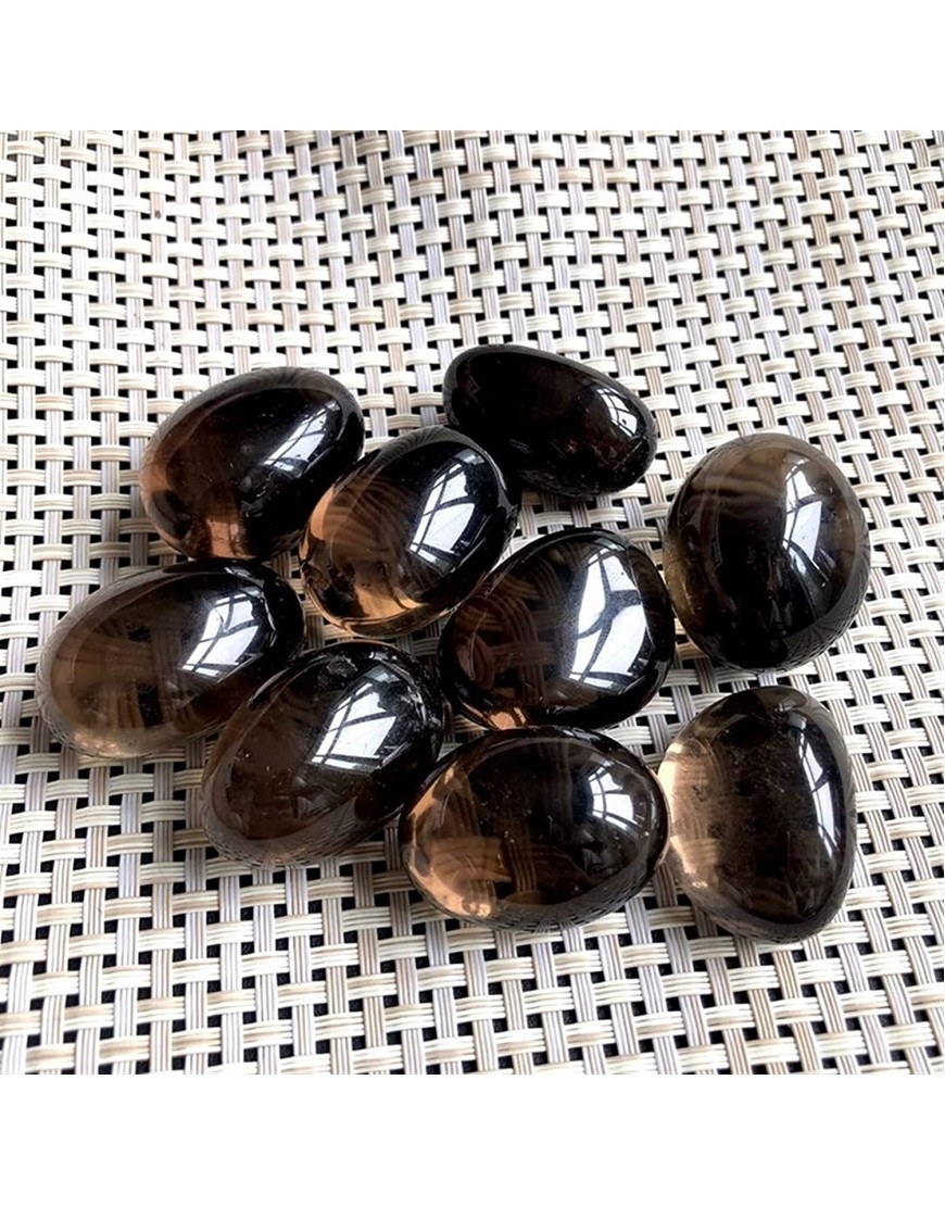 DSJJSUU Smoky Quartz Large Crystal Tumbled Stones Natural Gemstones Minerales Home Decor Tumbled Chips Crushed Color : Black Size : 100g