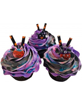 Halloween Fake Cupcakes Faux Cupcake- Fake unedible Staging Decor Set of 3