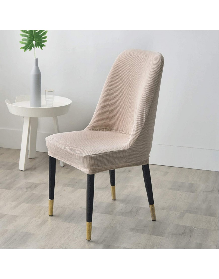 Dining Chair Cover Removable Anti-Slip Modern Curved Back Wingback Side Chair Accent Chair Cover Living Room Furniture Protector Universal Size