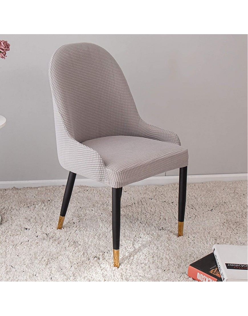 Dining Chair Cover Removable Stain-Proof Modern Curved Back Smile Back Mid-Century Accent Chair Cover Living Room Furniture Protector Universal Size