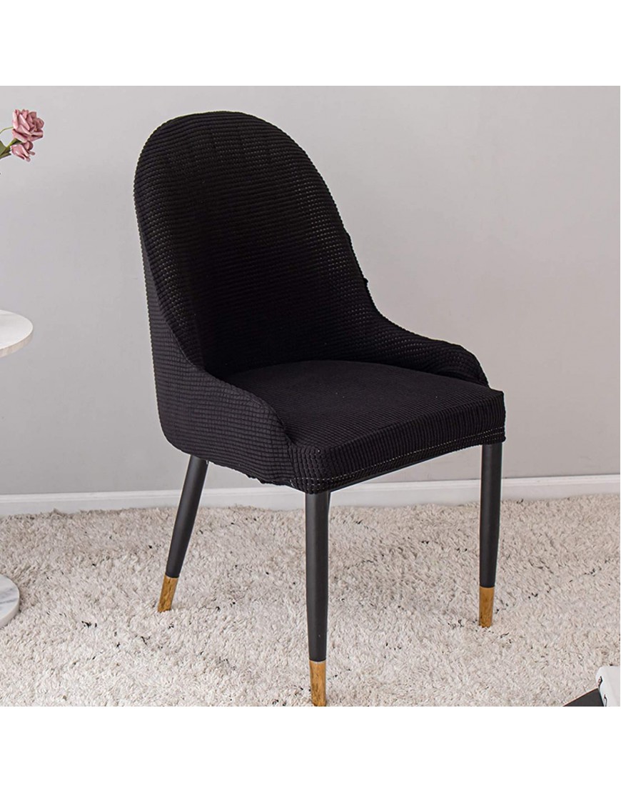 Dining Chair Cover Removable Stain-Proof Modern Curved Back Smile Back Mid-Century Accent Chair Cover Living Room Furniture Protector Universal Size