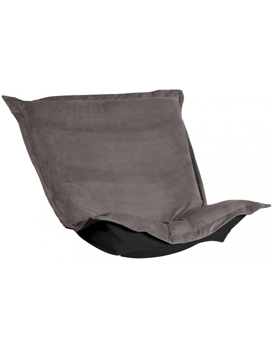 Howard Elliott Puff Chair Cushion Cover Replacement Slipcover Exclusively Made for Howard Elliott Puff Chair Cushion 100% Polyester Fabric Cushion Not Included Bella Pewter