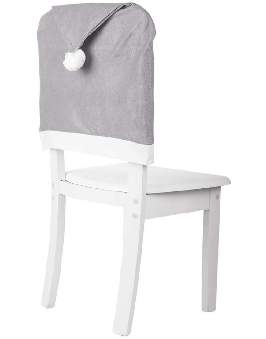 IMMAY Set Chair Stool Decoration Gray Cover Christmas Non-Woven Big Hat Home Decor Gray