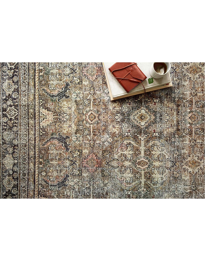 Loloi II Layla Collection LAY-03 Olive Charcoal Traditional 7'-6 x 9'-6 Area Rug