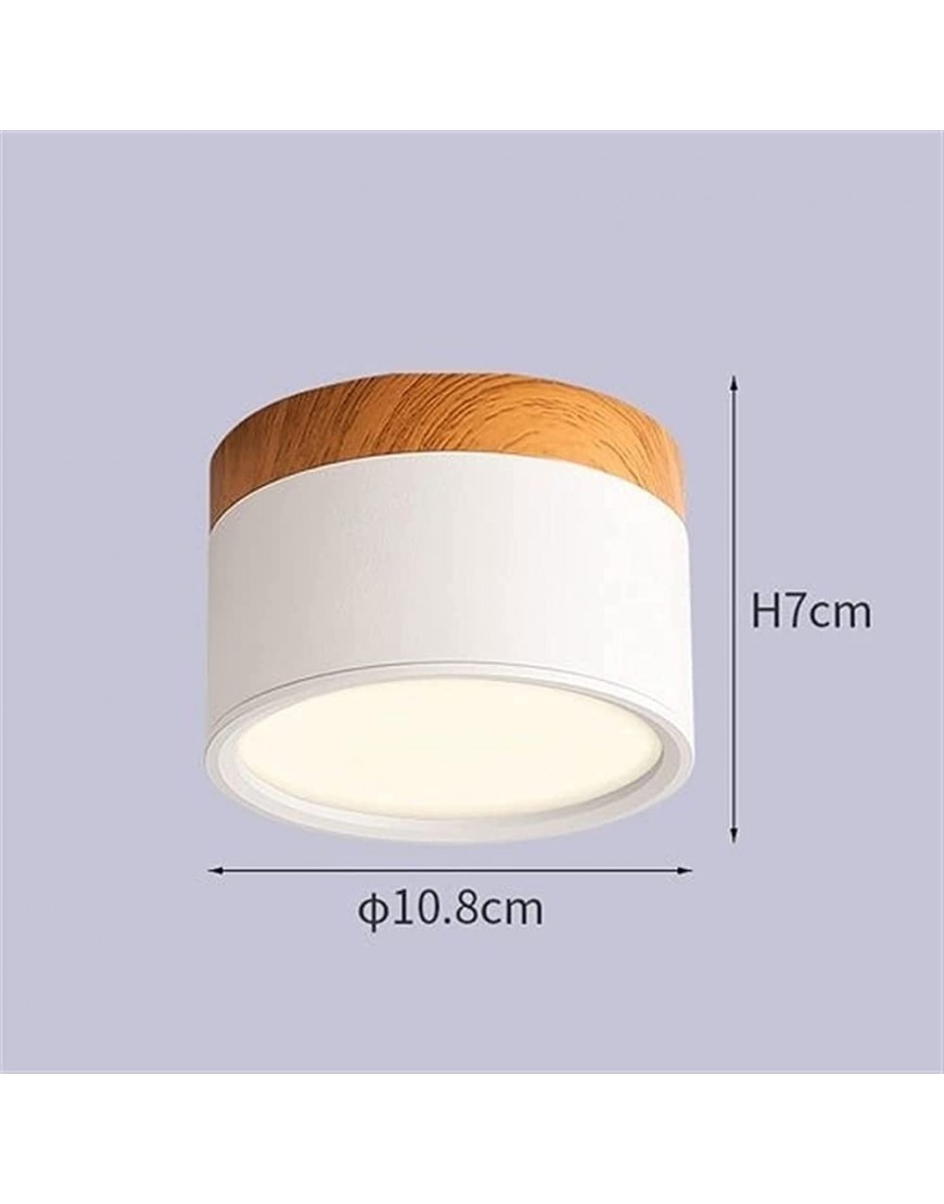 LogIme White Surface Mounted COB Spotlight Ceiling Spot Light Mount Accent Lamp for Hallway Gallery Picture Ceiling Surface Mounted LED Downlight 7w 12w 15w Color : Neutral Light 4000k