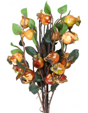 Healifty Group of 5 Artificial Red Berry Stems Holly Rosehip Berries Picks Branch Pomegranate Flower Bouquet Fruit Fake Floral for Crafts Holiday Home DecorSunset Red