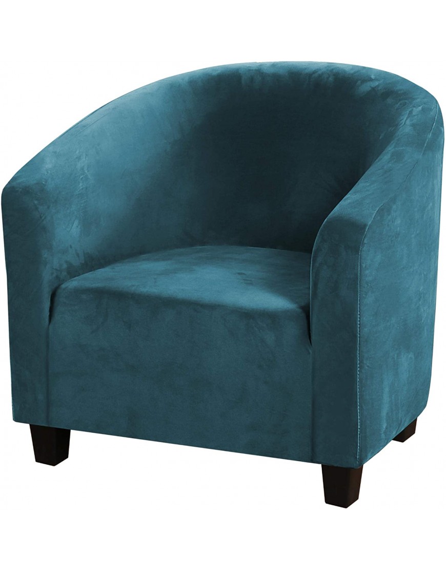 High Stretch Sofa Cover Velvet Tub Chair Cover Skid Resistance Furniture Protector Stretch Fabric Super Soft Couch Slipcover 1 Pack Deep Teal