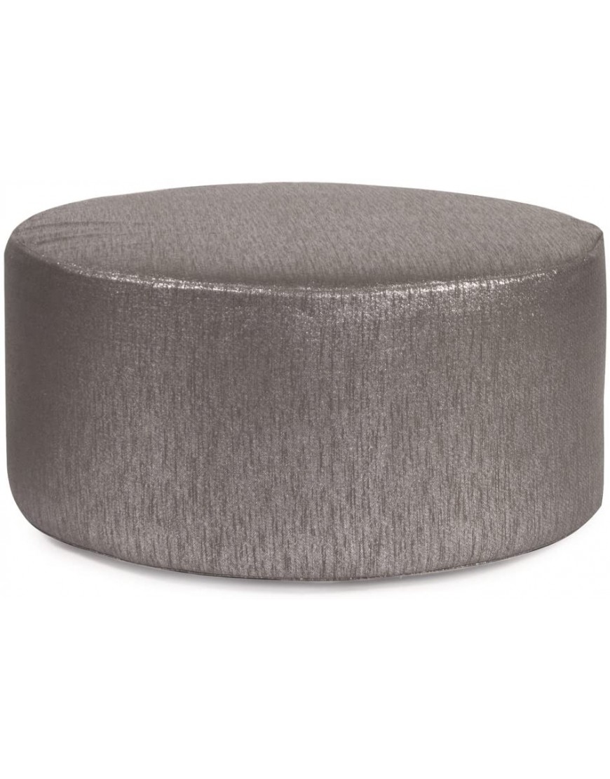 Howard Elliott Replacement Slipcover Exclusively Made for Howard Elliott 36 Universal Round Ottoman 100% Polyurethane Fabric Ottoman Not Included Glam Zinc