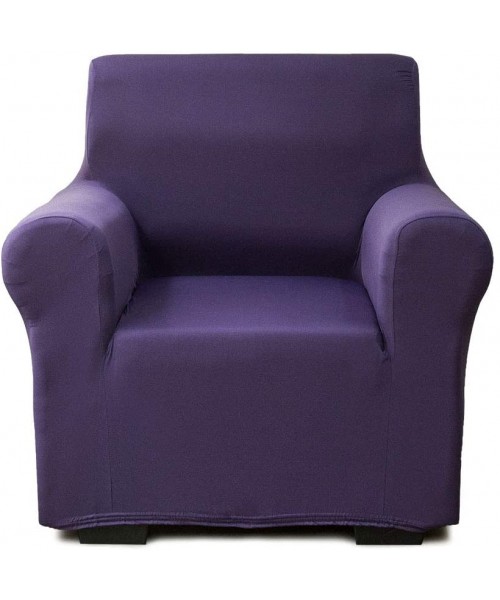 NICEEC Armchair Slipcover Cooling Silky Soft 1-Piece Purple Armchair Cover Stretchable Universal Couch Cover for Living Room Easy Fit Washable Duration Furniture Sofa Cover Viscose Nylon Blend