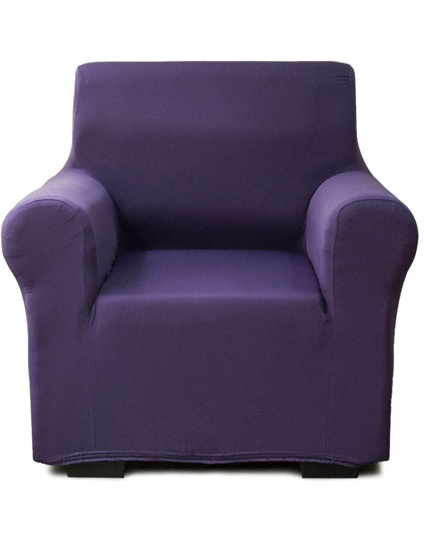 NICEEC Armchair Slipcover Cooling Silky Soft 1-Piece Purple Armchair Cover Stretchable Universal Couch Cover for Living Room Easy Fit Washable Duration Furniture Sofa Cover Viscose Nylon Blend