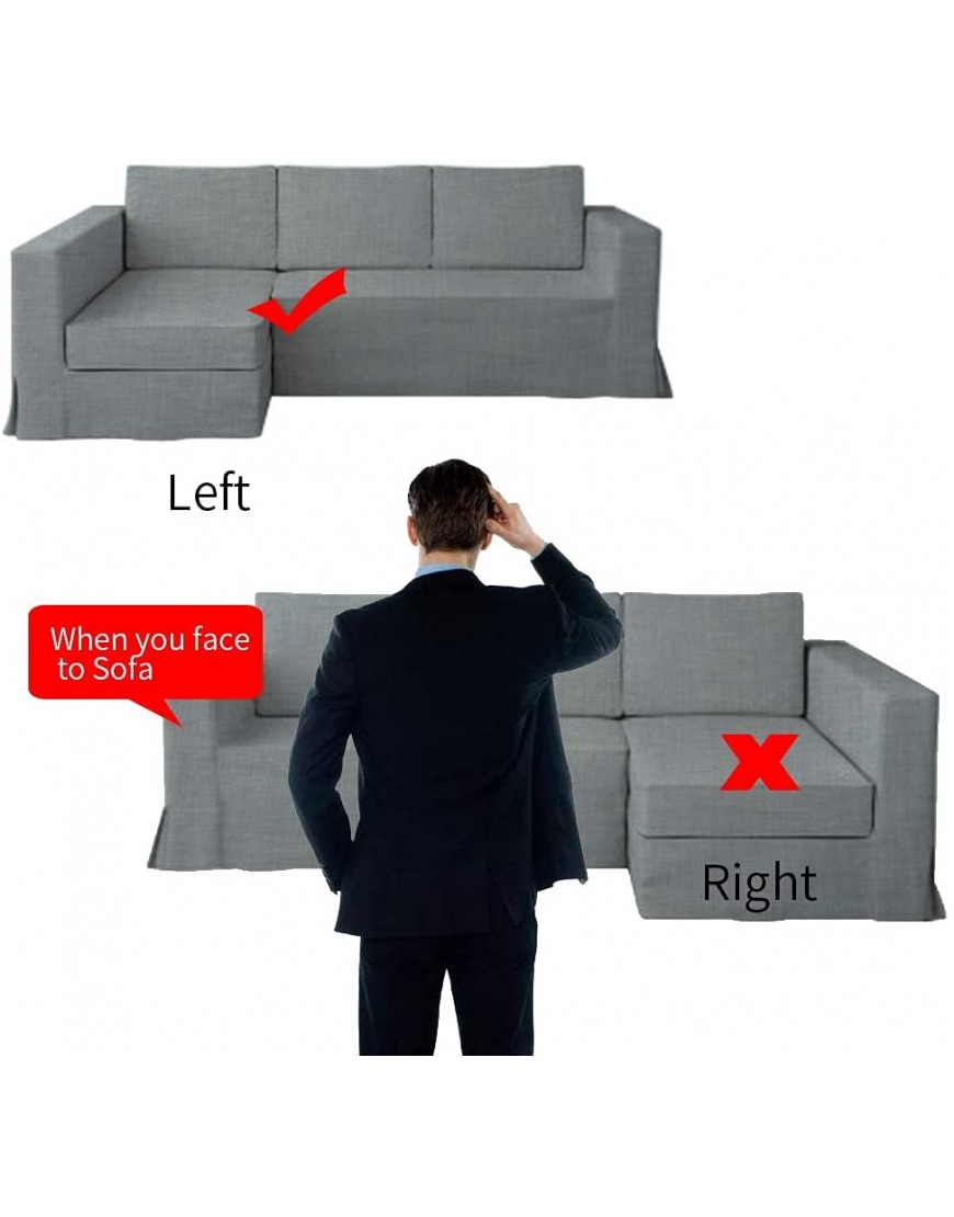 TLYESD Cotton Loose Fit Manstad Sleeper Sofa Cover for IKEA Manstad 3 Seat Sofa Bed Slipcover and Sectional Chaise Sofa Cover Hidden Sofa Bed Cover is not Included
