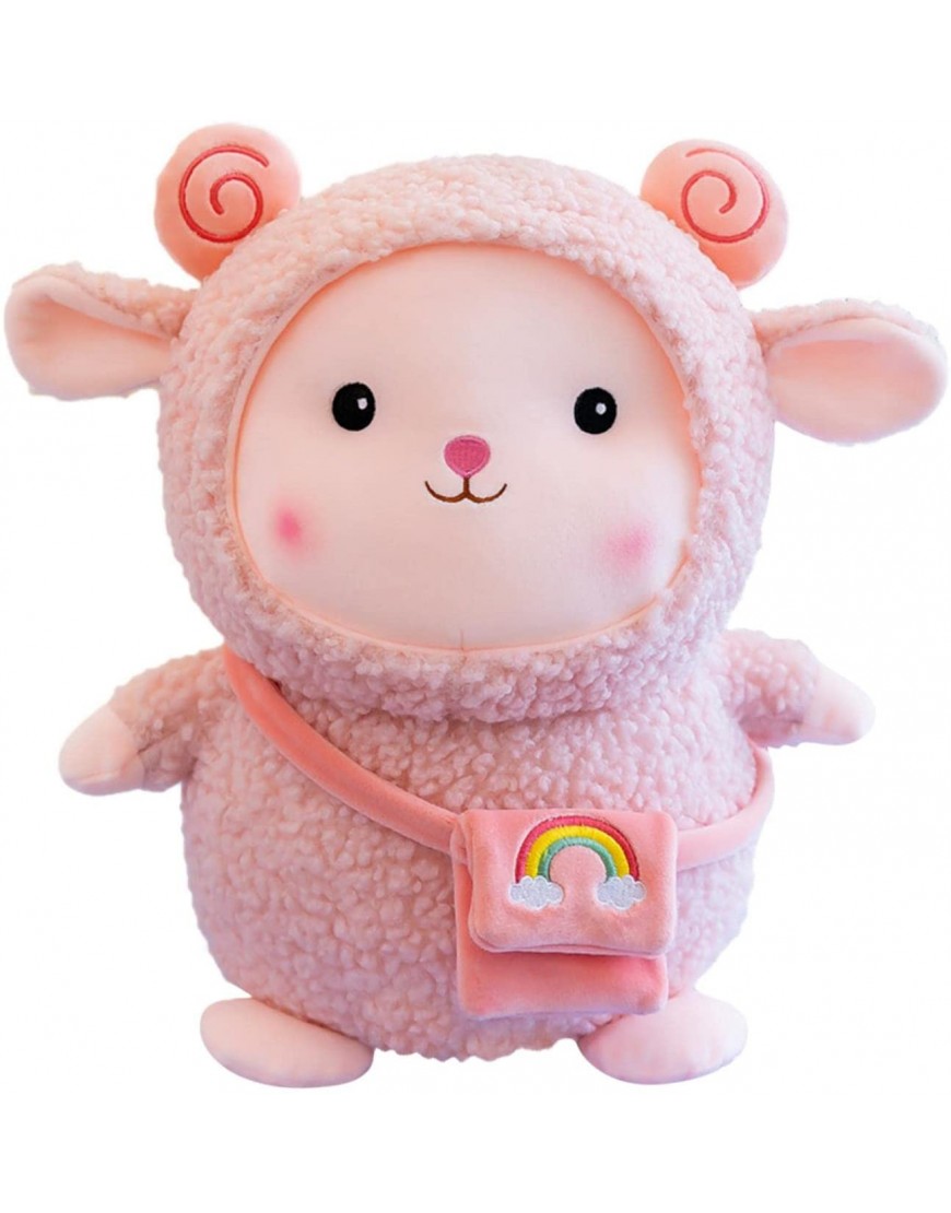 Plush Figure Toys Creative Cute Wool Plush Toy Backpack Lamb Doll Child Sleeping Pillow Onefa Cute Plush Toy Skin-Friendly Doll Home Decor Gift for Daughter Sister Girlfriend PK
