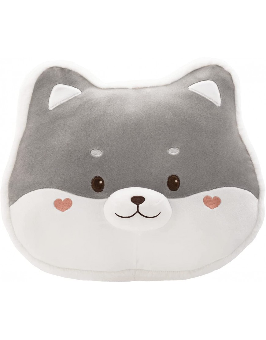 YESGIRL Cute Husky Plush Pillow : Adorable Stuffed Animal Plush Toy ,Soft Anime Dog Plushie for Boys Girls,Kawaii Hugging Pillow for Sofa Chair Room Decor Gifts for Kids Birthday,Valentine,Christmas