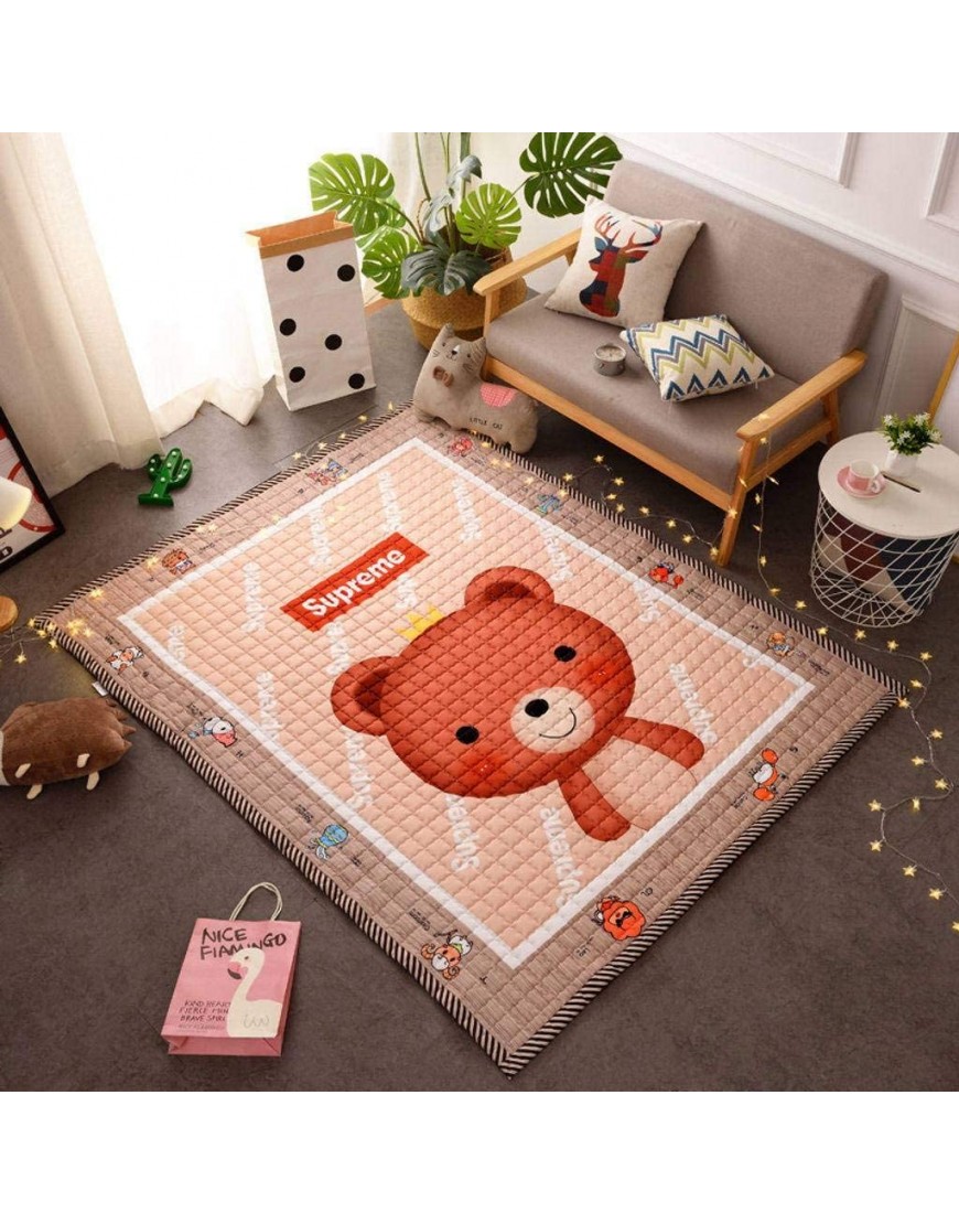 Kids Crawling Play Area Rugs Accent Throw Rugs Ultra Soft Polyester Rectangle Carpets Non Slip Washed Cushions for Kids Bedroom Living Room Home Decor-15-145×195CM57×77in