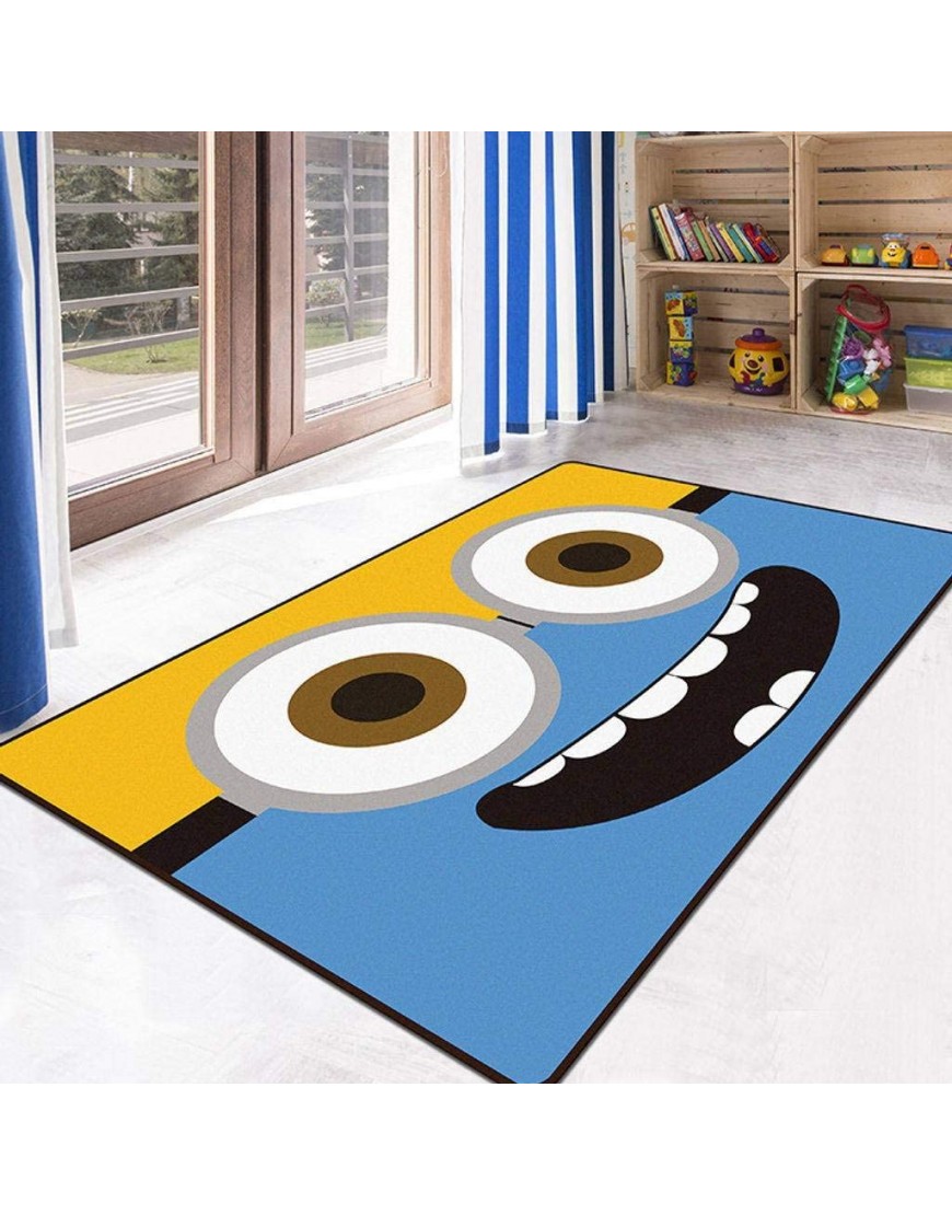 Kids Crawling Play Area Rugs Ultra Soft Polyester Rectangle Carpets Non Slip Washed Kids Bedroom Cushions Accent Throw Rugs for Living Room Nursery Home Decor-J-140×230CM55×90in