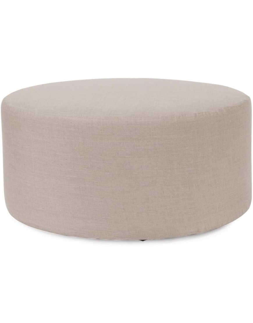 Howard Elliott Replacement Slipcover Exclusively Made for Howard Elliott 36 Universal Round Ottoman 100% Polyurethane Fabric Ottoman Not Included Prairie Linen Natural