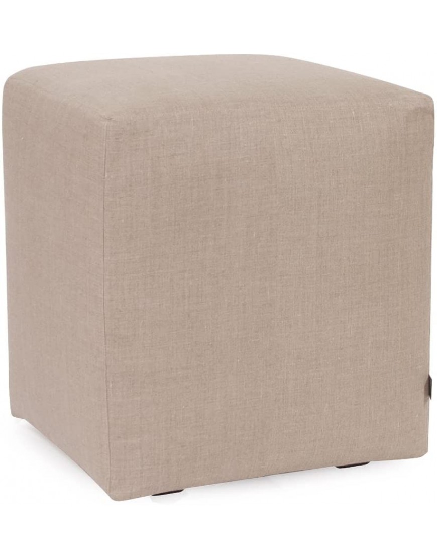 Howard Elliott Replacement Slipcover Exclusively Made for Howard Elliott Universal Cube Ottoman 100% Polyurethane Fabric Ottoman Not Included Prairie Linen Natural