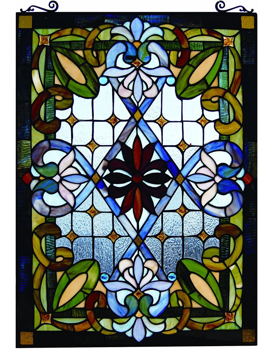 Fine Art Lighting 20"x29" Stained Glass Window Panel 20 by 29-Inch JP92