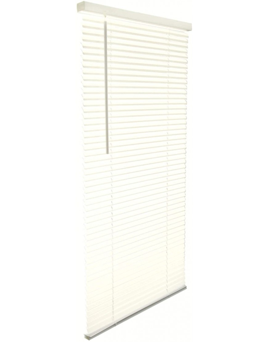 Living Accents 5005770 1 in. Vinyl Cordless Blinds44; Alabaster 55 x 64 in.