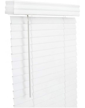 Living Accents Fauxwd 2" Wht Blnd 31x60