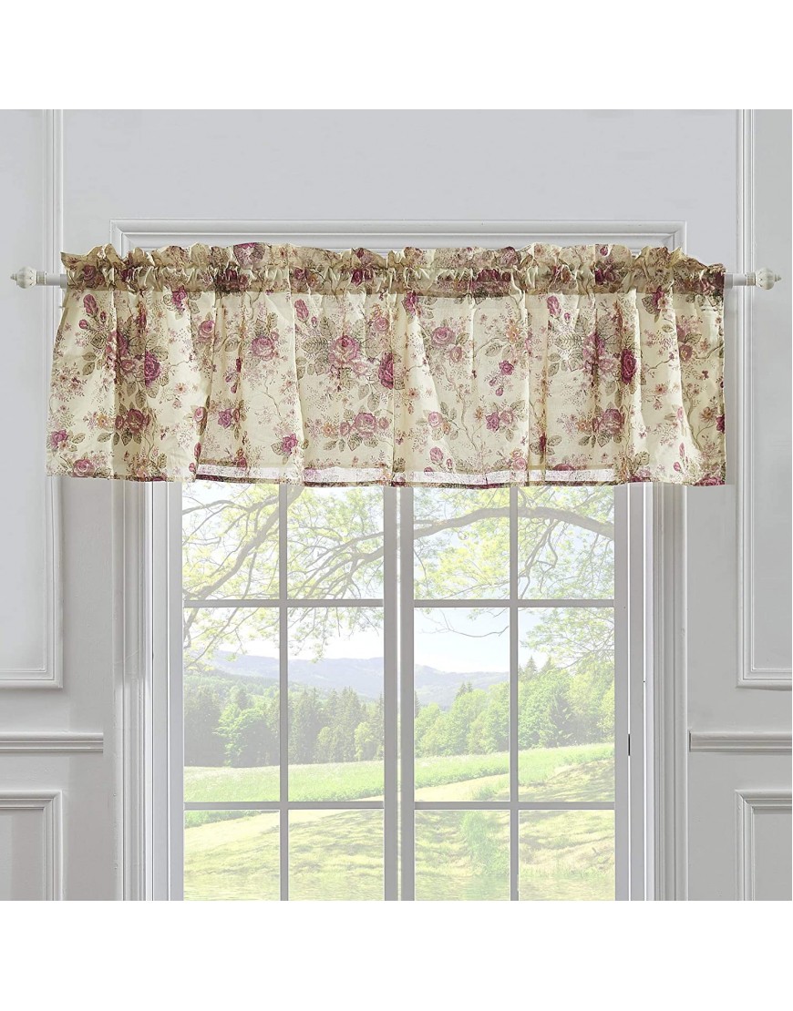 Greenland Home Antique Rose Valance 84 by 21-Inch