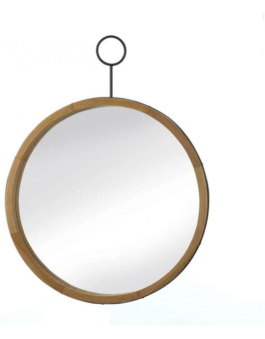 ALIDAM Wall Mounted Mirror Wall Hanging Round Wood-Frame Mirror Home Decor Modern Accent Foyer Hallway Vanity Mirrors