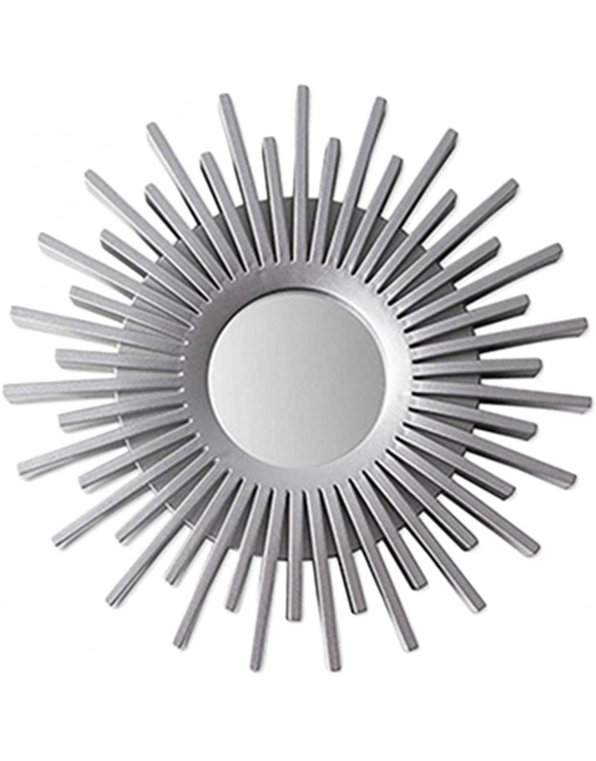 MagiDeal 2X Modern Chic Round Sunburst Wall Mirror Decorative Wall Mounted Bathroom Vanity Wall Accent Mirror Decor for Bedroom Home Baby Room