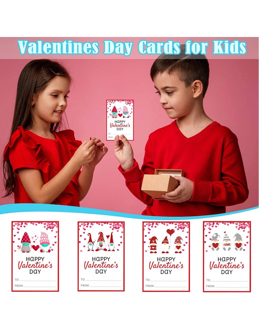 1PC Fashion Valentine's Day Printed Cards for Kids Valentine Party School Classroom Exchange Cards Home Decoration Multicolor