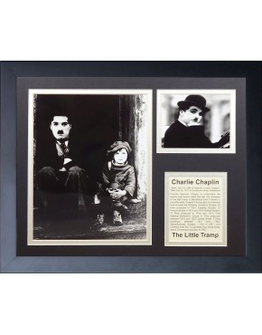 Legends Never Die "Charlie Chaplin" Framed Photo Collage 11 x 14-Inch 16044U