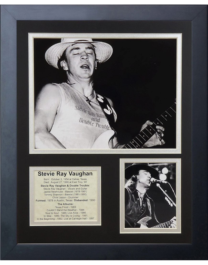 Legends Never Die Stevie Ray Vaughan Framed Photo Collage 11x14-Inch 16112U