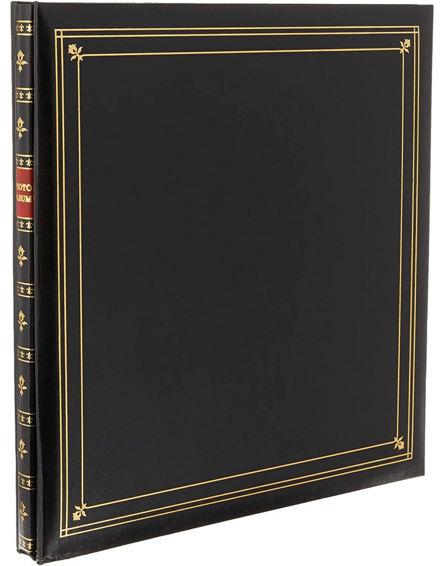 Pioneer Photo Albums 300-Pocket Post Bound Leatherette Cover Photo Album for 3.5 by 5.25-Inch Prints Black