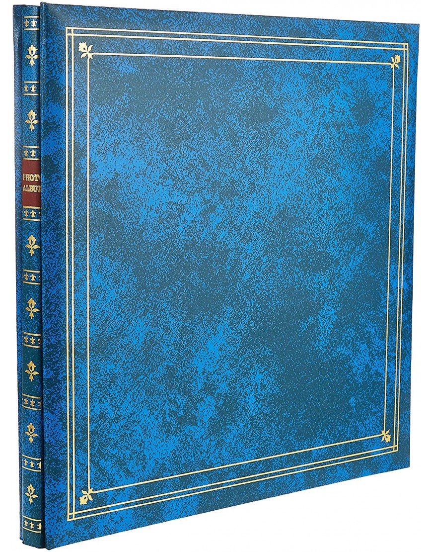 Pioneer Photo Albums MP-300 RB 300-Pocket Post Bound Leatherette Cover Photo Album for 3.5 by 5.25-Inch Prints Royal Blue