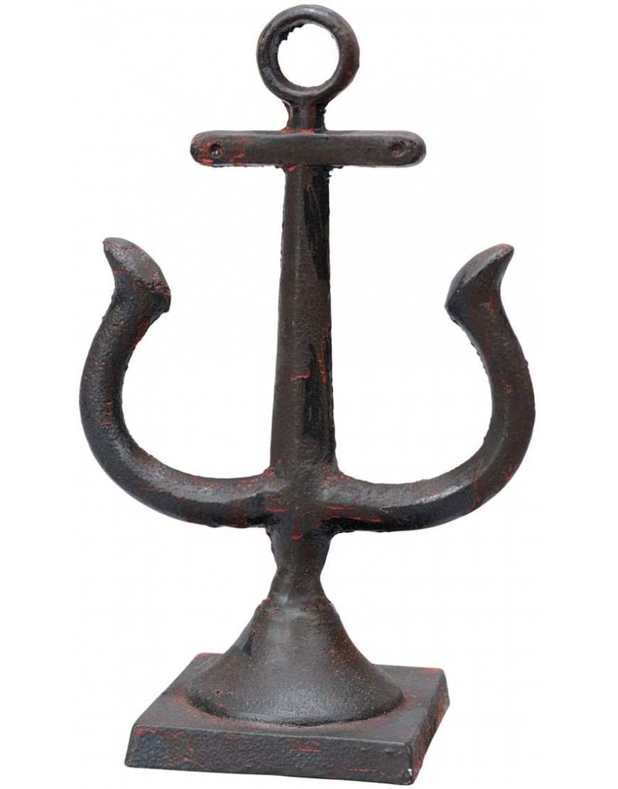 Black Forest Décor Nautical Anchor Finial – Decorative Coastal Lamp & Rod Topper