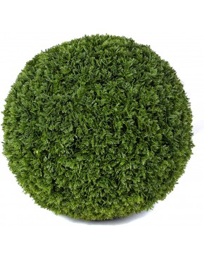 Cypress Topiary Ball 15" Artificial Topiary Plant Wedding Decor Indoor Outdoor Artificial Plant Ball Topiary Tree Substitute 2 Cypress