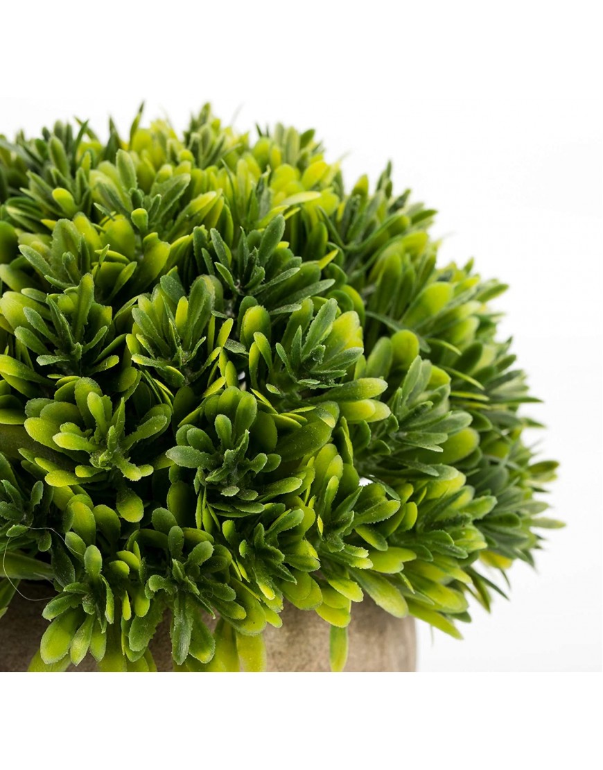 Velener Mini Plastic Plants Fake Melaleuca Grass with Pots for Home Decor Green