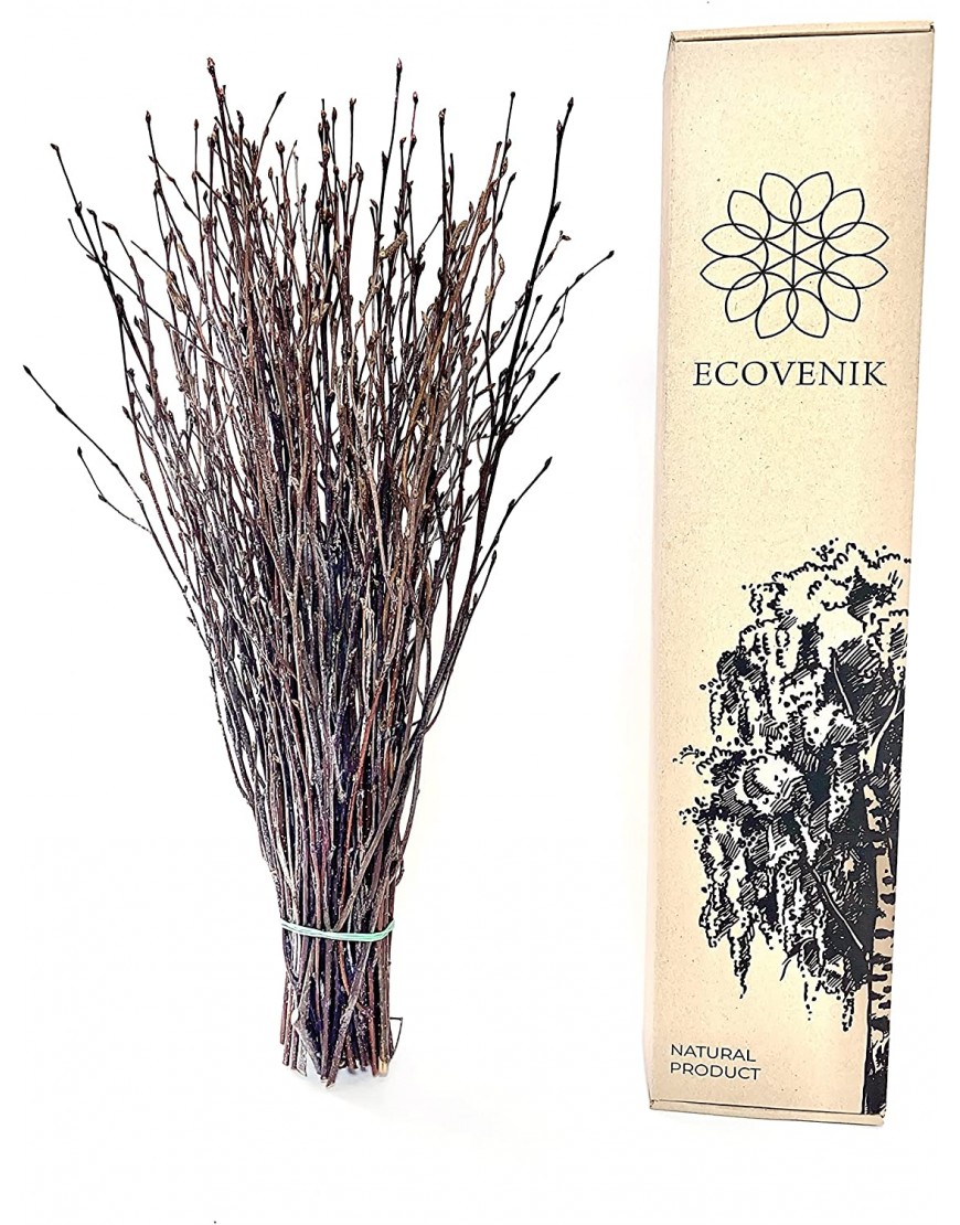 50 psc. Birch Twigs – 100% Natural Decorative Birch Branches for Vases Centerpieces & DIY Crafts – Birch Sticks for Decorating 16-18 Inch
